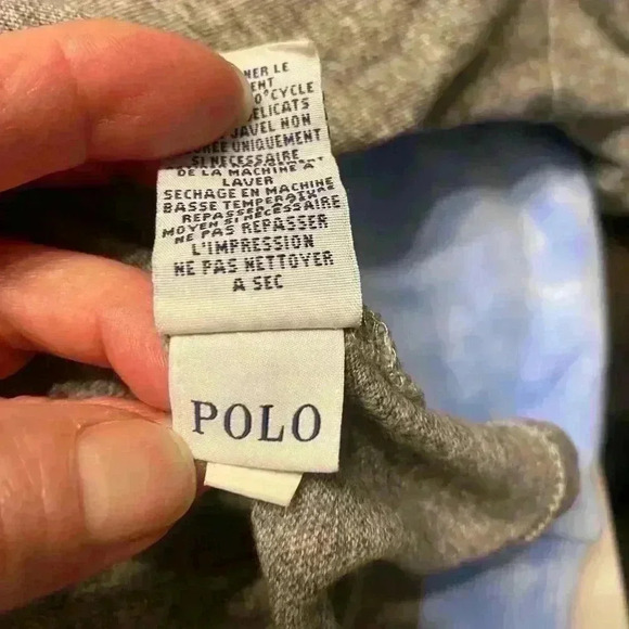 Polo Ralph Lauren Crew Short sleeve custom fit T shirt in gray Men’s size XL - Picture 3 of 8